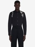 Alexander McQueen  Men's Pressed Flower Harness Shirt