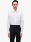 Alexander McQueen  Men's Embroidered Collar Shirt