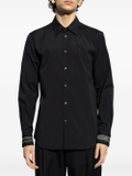 Alexander McQueen  logo-strap poplin shirt