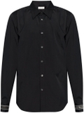 Alexander McQueen  logo-strap poplin shirt