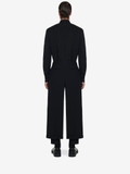 Alexander McQueen  Men's Embroidered Collar Shirt in Black