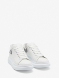 Alexander McQueen  Men's Oversized Sneaker in White/silver/black