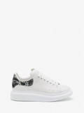 Alexander McQueen  Men's Oversized Sneaker in White/silver/black