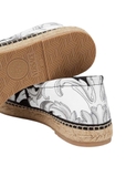 Homme Espadrilles Silver Baroque Imprimer Versace