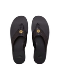 Black Greca Flip Flop Sandals