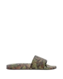 Versace Men's Brown Baroccoflage Rubber Sliders
