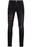 AMIRI Core Applique Black Jean