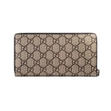 Gucci Kingsnake Print GG Supreme Zip Around Wallet