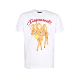 Bambi Logo Print Cotton Jersey T-shirt In White