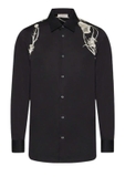 Alexander McQueen  Men's Pressed Flower Harness Shirt