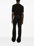 Dolce & Gabbana logo-embroidered stripe-detail polo shirt
