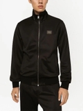 Dolce & Gabbana logo-tag zip-up sweatshirt