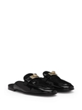 Dolce & Gabbana logo-plaque leather slippers