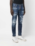 DSQUARED2 distressed-finish tapered-leg jeans