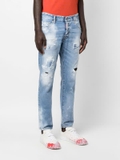DSQUARED2 distressed-finish tapered-leg jeans