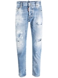 DSQUARED2 distressed-finish tapered-leg jeans