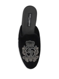 Dolce & Gabbana embroidered velvet slippers