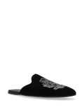 Dolce & Gabbana embroidered velvet slippers