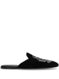 Dolce & Gabbana embroidered velvet slippers