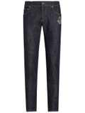 Dolce & Gabbana logo-appliqué skinny jeans