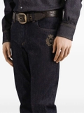 Dolce & Gabbana logo-appliqué tapered jeans