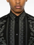 Versace Barocco-print cotton shirt