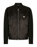 Dolce & Gabbana fabric and leather jacket