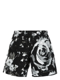 Alexander McQueen Wax Flower swim shorts