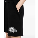 AMIRI Black shorts with logo print