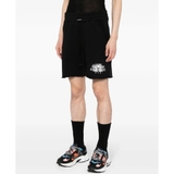AMIRI Black shorts with logo print