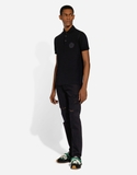 Dolce & Gabbana logo-embroidered cotton polo shirt