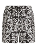 Dolce & Gabbana graphic-print swim shorts