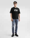 Dolce & Gabbana distressed logo-plaque jeans