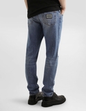 Dolce & Gabbana distressed logo-plaque jeans