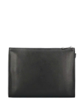 FENDI FF motif leather clutch