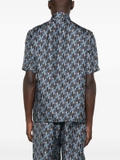 FENDI logo-print silk shirt