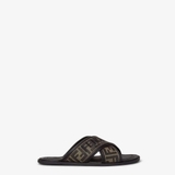 FENDI Multicolour fabric slides