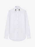 Alexander McQueen  Sailor Tattoo Rose Embroidery Shirt
