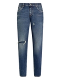 Dolce & Gabbana distressed ripped-knee jeans