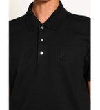 Fendi zucca cotton blend polo shirt