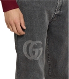 Slim fit denim pant with logo detail