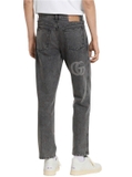 Slim fit denim pant with logo detail
