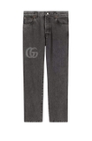 Slim fit denim pant with logo detail