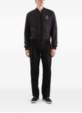 Dolce & Gabbana crest-embroidered zip-fastening bomber jacket