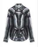 Alexander Mcqueen Armour Print Poplin Shirt