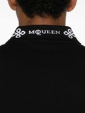 Alexander McQueen stripe-detail polo shirt