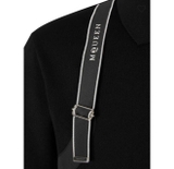 Alexander McQueen harness-detail panelled polo shirt