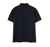 Gucci Embroidered stretch cotton polo shirt