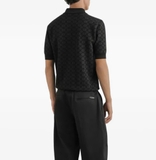 Dolce & Gabbana geometric-pattern polo shirt