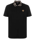 Versace embroidered short-sleeved polo shirt
